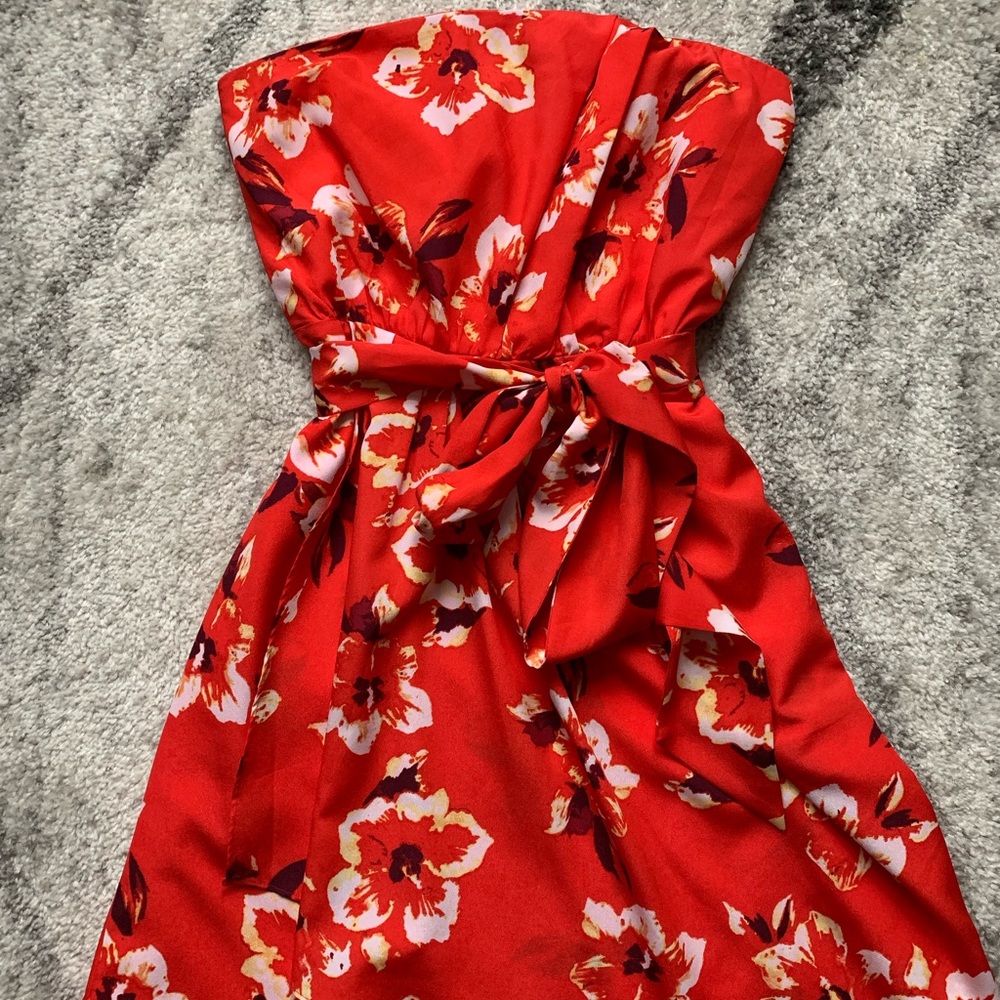 Orange floral express dress